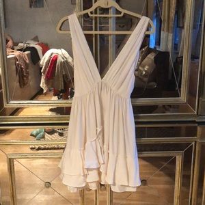Elizabeth & James White Silk Priscilla Dress XS